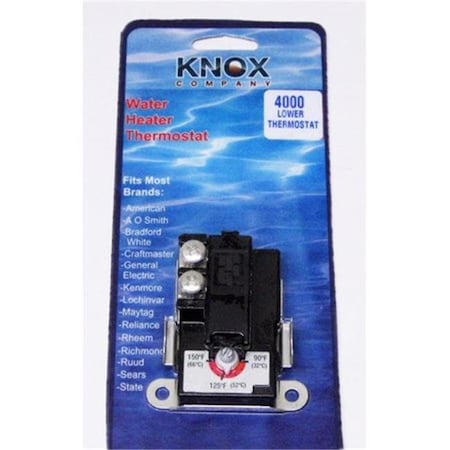 Knox Knox T-4000PB Water Heater Thermostat Lower Water Heater T-4000PB